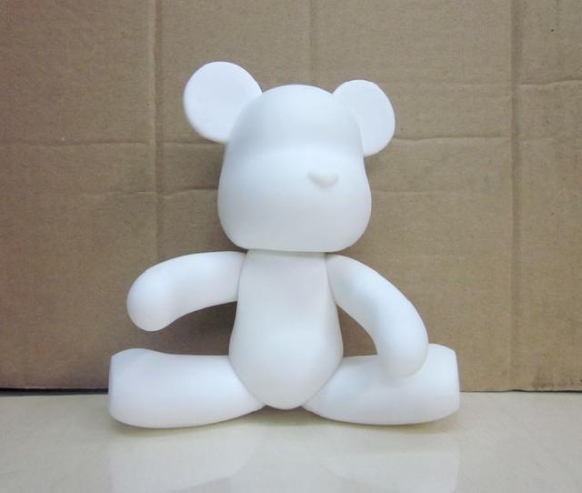 7寸暴力熊么么熊MOMO熊DIY玩具个性7寸暴力熊么么熊MOMO熊DIY玩具个性涂鸦搪胶卡通公仔手工白模