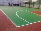 东莞塑胶地板铺设厂家，东莞室外篮球场地铺设塑胶地板，东莞塑胶篮球场