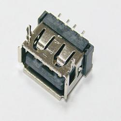 USB短体 AF90度10.6插板式端子SMT胶芯LCP耐温