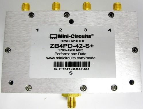 供应ZB4PD-42-N+ Mini四路功分器