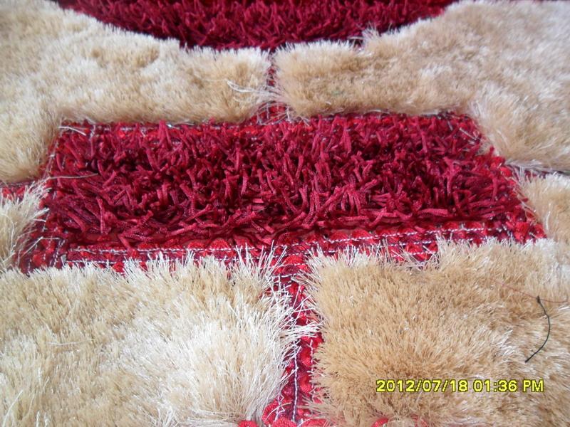 供应超细丝中国结+腈纶纱多结构地毯