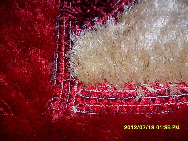 供应超细丝中国结+腈纶纱多结构地毯