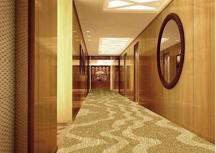 供应酒店宾馆走廊地毯印花地毯图片