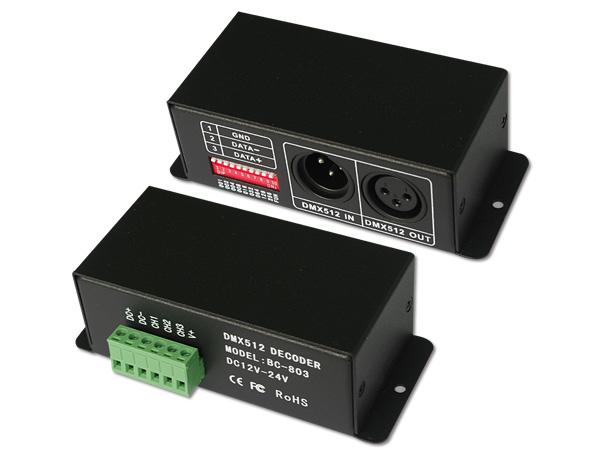 供应DMX512恒压3通道解码器 LED点光源解码控制器 