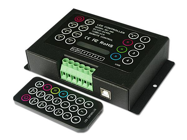 供应LED七彩控制器 RGB控制器 LED全彩调光器