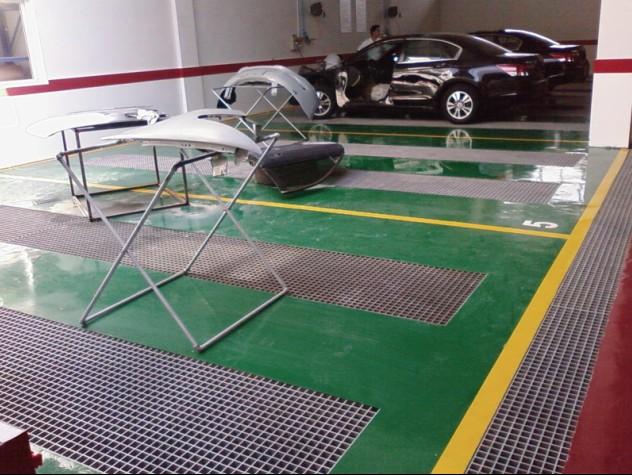 供应深圳优质防滑、耐腐蚀洗车房玻璃钢栅、汽车美容店4S店格栅地板