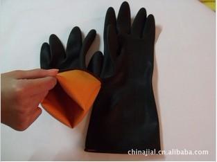 供应耐酸碱黑工业手套图片