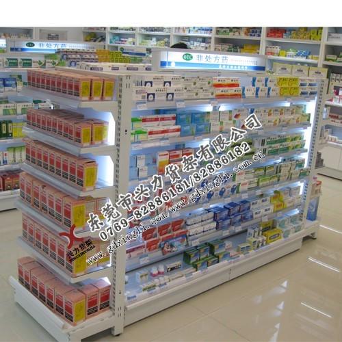 药店货架新款药店货架 母婴店货架 双面中岛展示架 时尚货架 广州货架