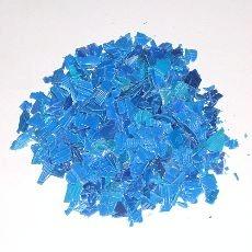 再生塑料高纯度蓝色PP破碎再生料批发