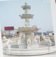 供应山东潍坊大型汉白玉直流喷泉图片