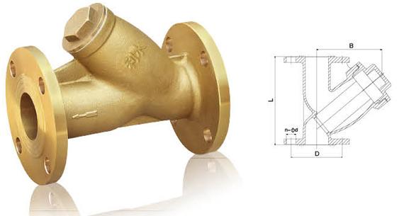 黄铜法兰过滤阀批发