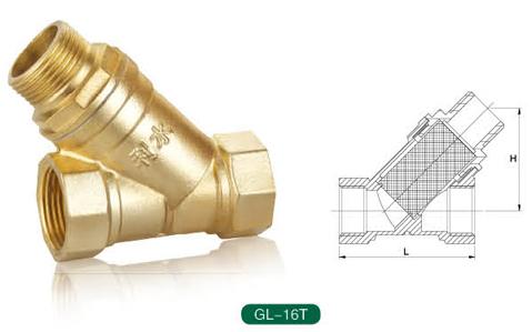 黄铜过滤阀外牙GL-16T批发