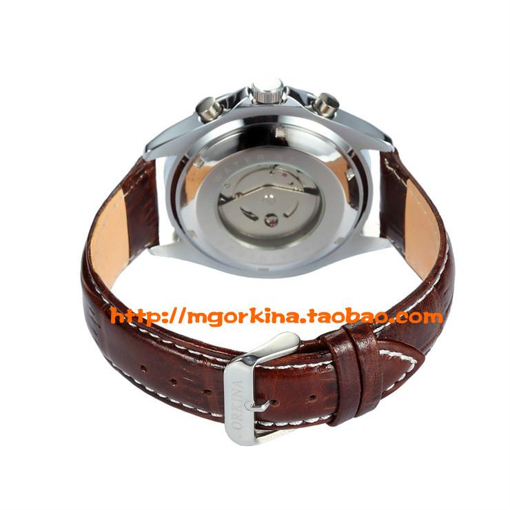 香港正品欧绮娜男士机械表皮带手表供应香港正品欧绮娜男士机械表皮带手表