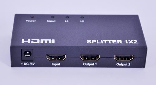 供应HDMI分配器一托二2口hdmi分屏器