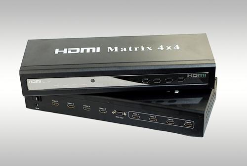 供应HDMI矩阵四乘四HDMI矩阵4X4厂家