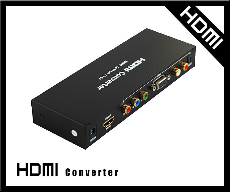 供应高清HDMI转VGA+色差转换器生产厂家