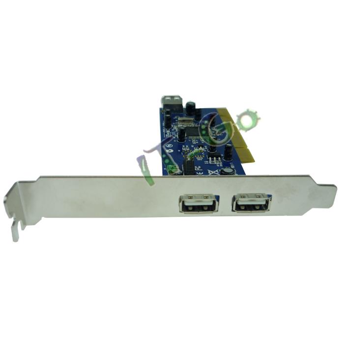 供应PCI转USB2.0转接卡 3口 2外1 NEC芯片 原厂