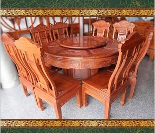 特价 非洲花梨木圆桌 椅子 红木餐桌 红木家具 东阳家具东阳木雕