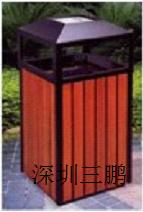 供应深圳公园小区园林座椅环保垃圾桶