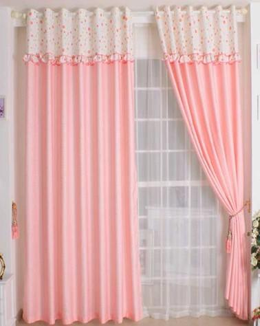 广州订做窗帘/性价比最爱居室粉红色窗帘