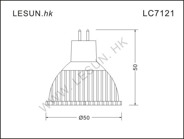 供应LED单珠3W灯杯LC7121