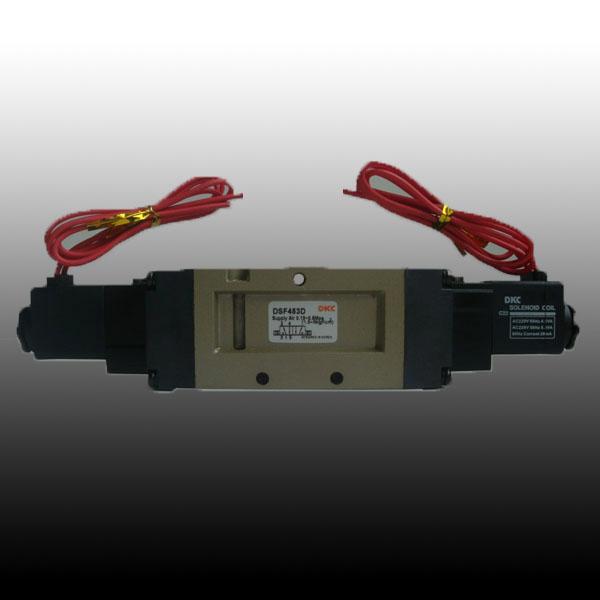 杭州DSF453D电磁阀韩国DKC大流量两位五通双电控型质量稳定可靠图片