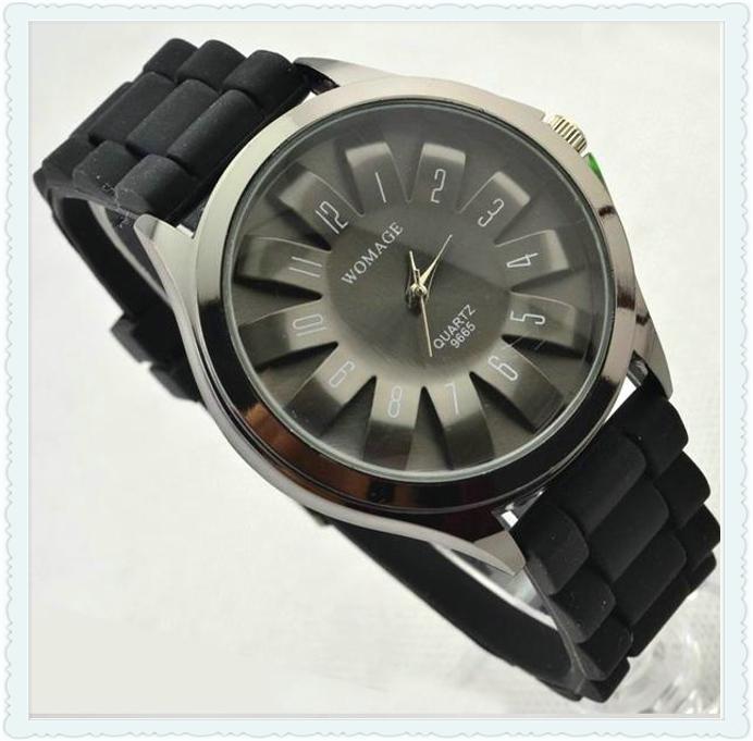 供应硅胶手表 菊花表 个性创意手表 硅胶宽表手表 镶钻女手表