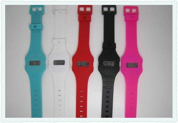 供应电子超薄表 硅胶手表 环保手表