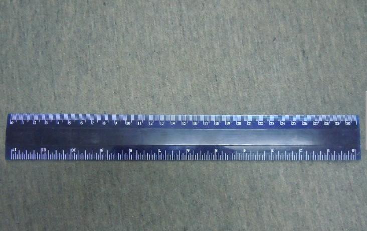 深圳市30cm深蓝色透明PS直尺厂家