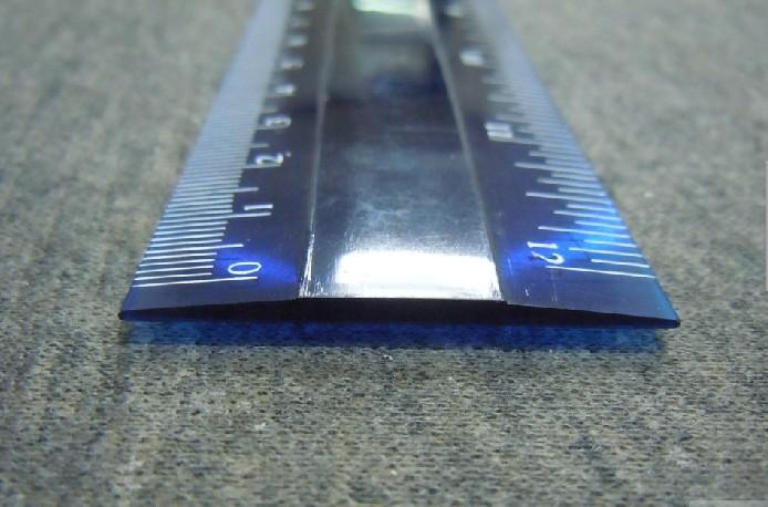 供应30cm深蓝色透明PS直尺 热销学生塑胶直尺、套尺