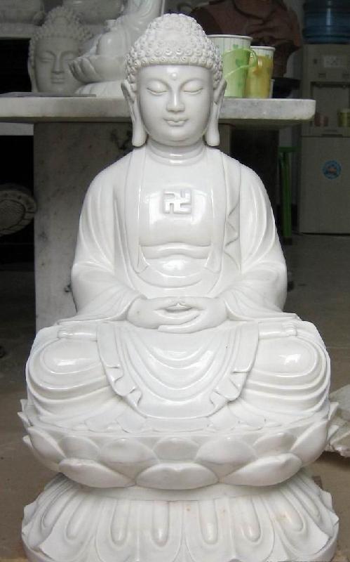 汉白玉坐佛雕塑雕像