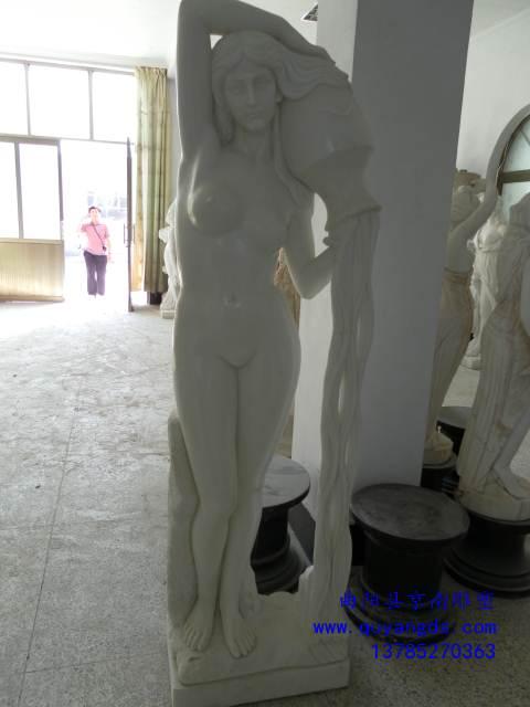 供应西方人雕塑欧式人物女雕像汉白玉