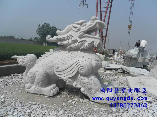 动物雕塑麒麟石雕京南雕塑批发