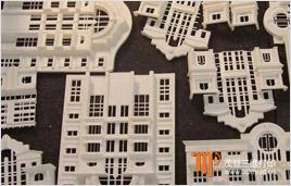 供应茂登3D打印的建筑模型进行组装结合