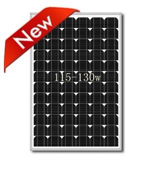 供应130W12V光伏组件， 单晶太阳能电池板，图片