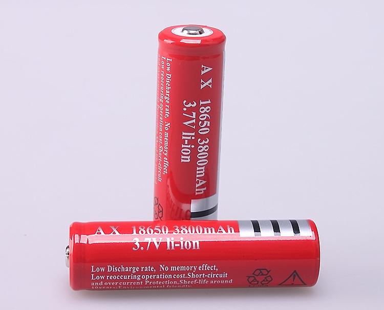 供应晨曦18650锂电池 神火3000红色标锂电池 强光电筒锂电池