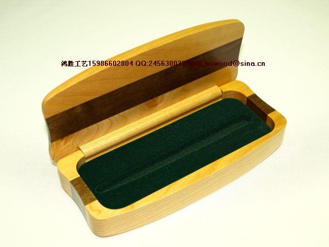 供应木制礼品盒 礼品笔盒B0421拼木笔盒