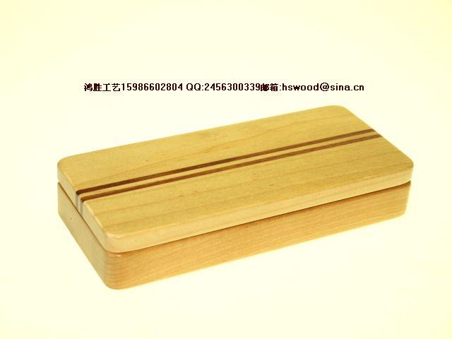 木制礼品笔盒 直边拼木礼品笔盒B2020 木制礼品包装盒厂图片