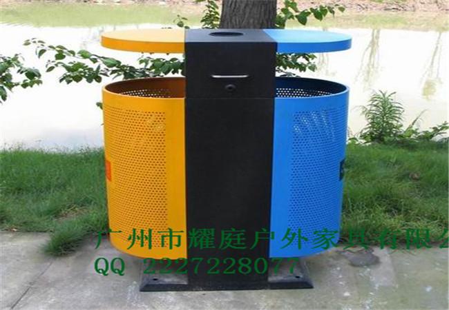供应分类钢制垃圾桶/分类户外垃圾桶，钢板结构，深度防锈处理图片