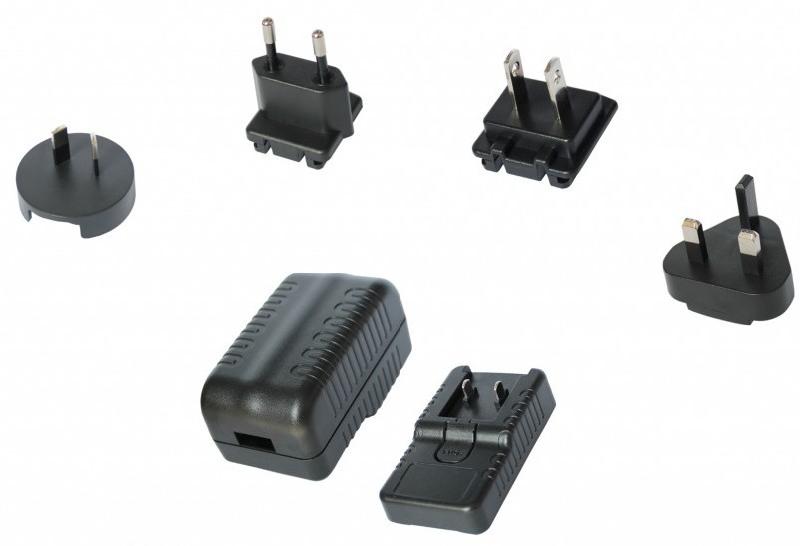 供应12V2A可换头外壳充电器可换头充电器USB接口可换头充电器