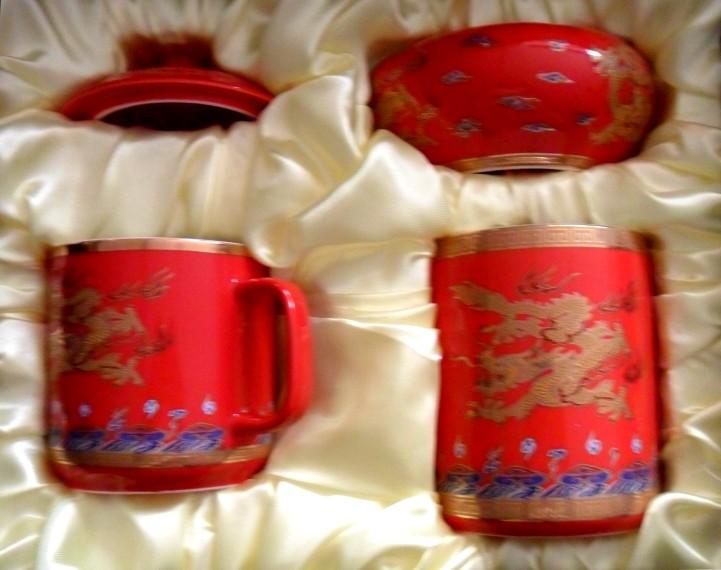 供应陶瓷茶杯 高档茶杯 会议茶杯 礼品茶杯 中国红瓷茶杯图片