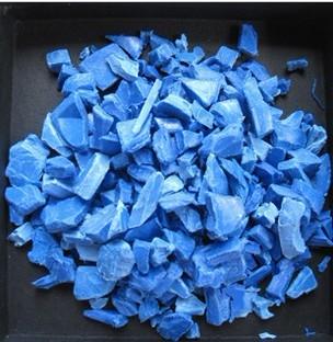 PVC蓝色水件料破碎料再生料批发
