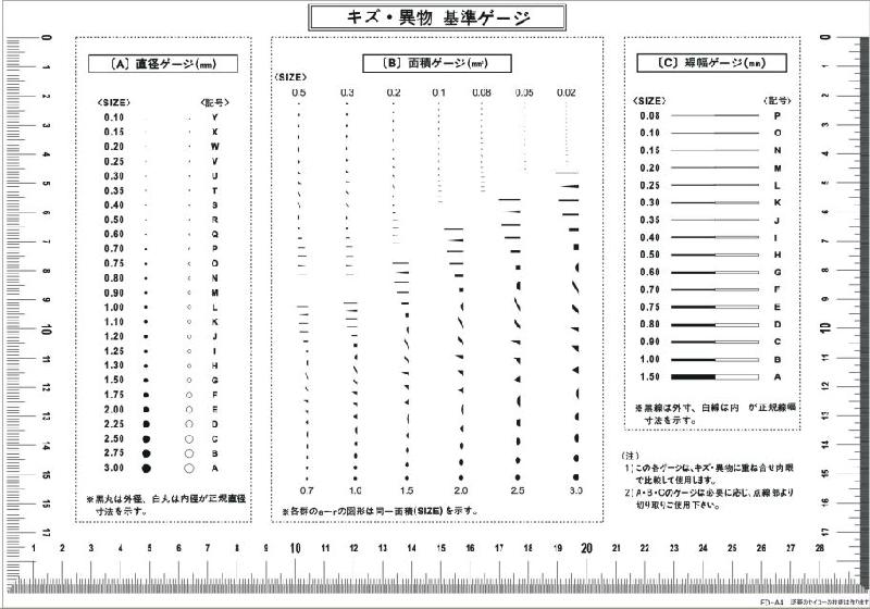 供应批发定做FD-DX污点卡菲林尺