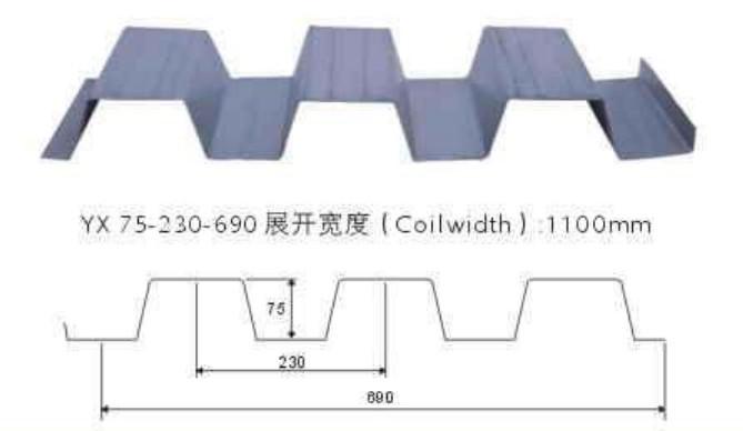 供应YX75-230-690型楼承板