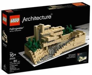 供应LEGO乐高拼装积木玩具 建筑系列21005 流水别墅