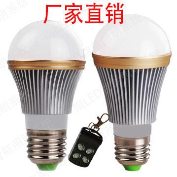 供应LED球泡灯3 5 7 9 12W E27大螺口E14筒灯可调光