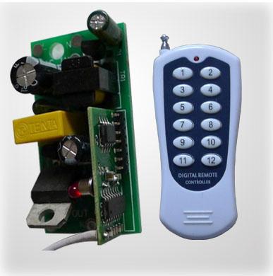 供应多路遥控器无线遥控开关智能对码 220V大功率 互锁型