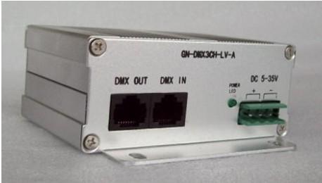 供应低压恒流DMX512解码器3路-拨码开关LED驱动 可配遥控器