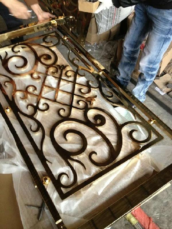 佛山市铝板雕刻红古铜护栏厂家直销厂家