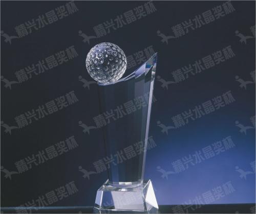 广州市水晶奖杯水晶高档奖杯高尔夫球奖杯厂家